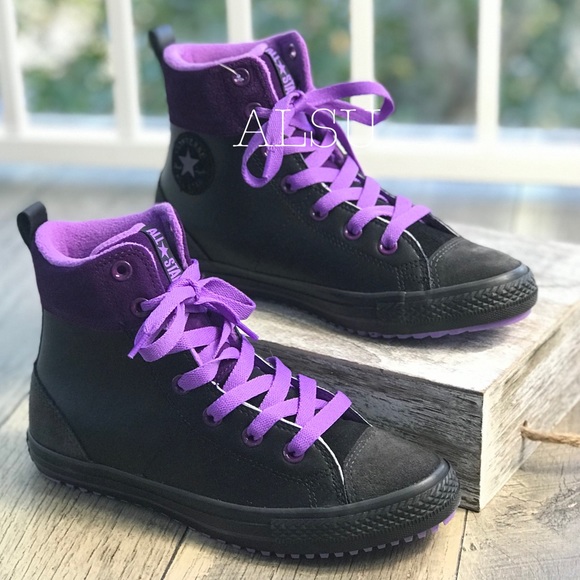Converse Shoes - Converse Ctas Asphalt Boot Night PurpleW AUTHENTIC